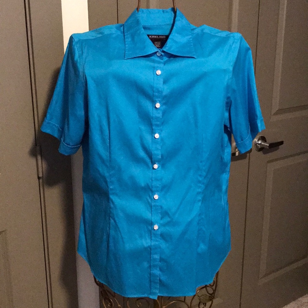 Kirkland Signature Peacock Blue L Shirt